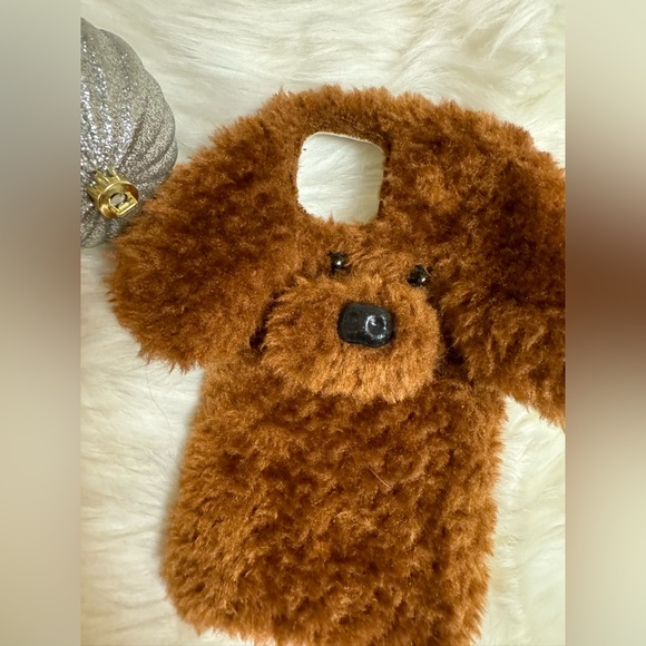 Teddy Dog Fluffy Fur Case iPhone 12 Pro Max EUC Sale - Picture 4 of 11
